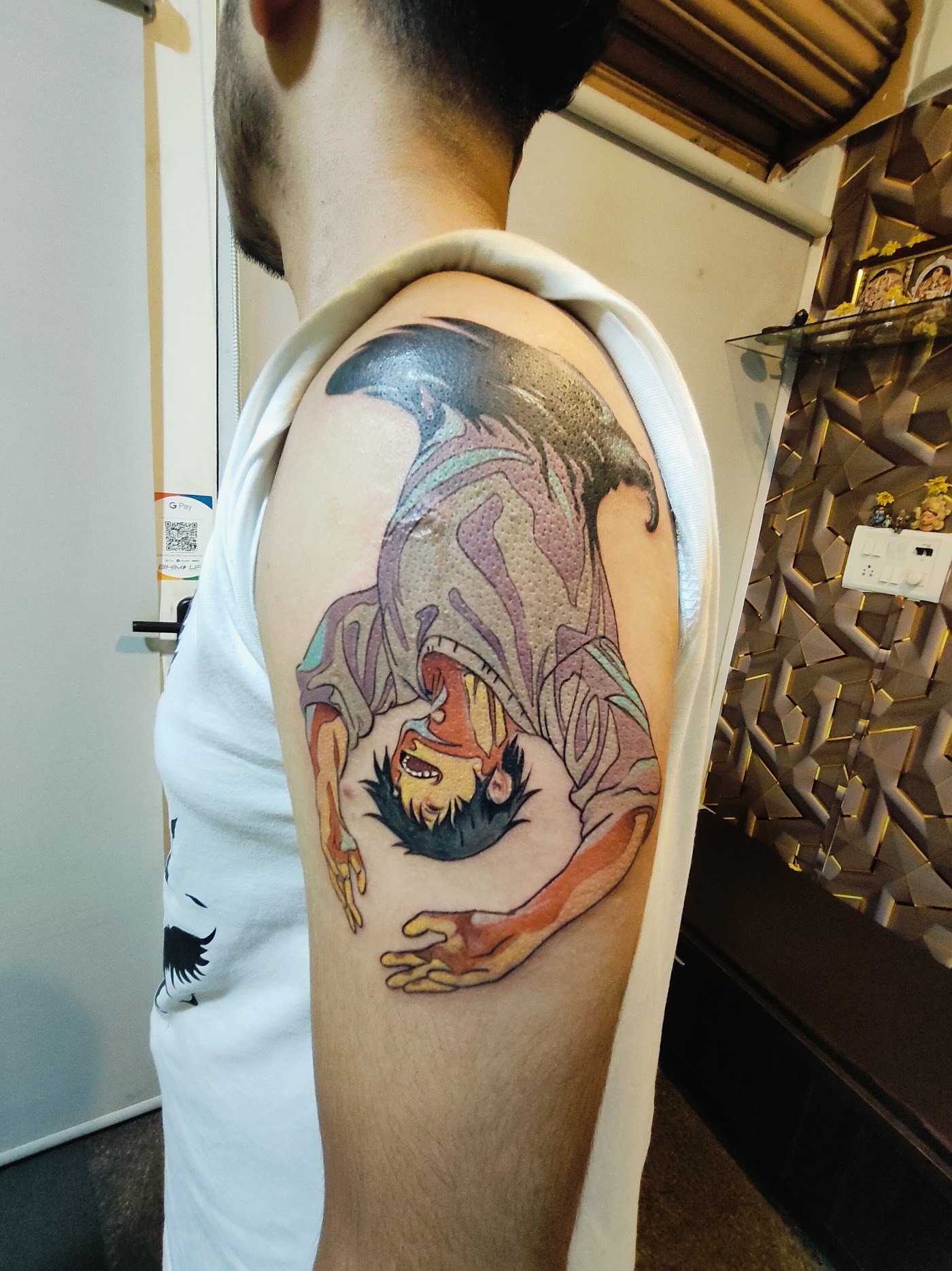 Color tattoo by KJRB Tattoo Studio, Bengaluru
