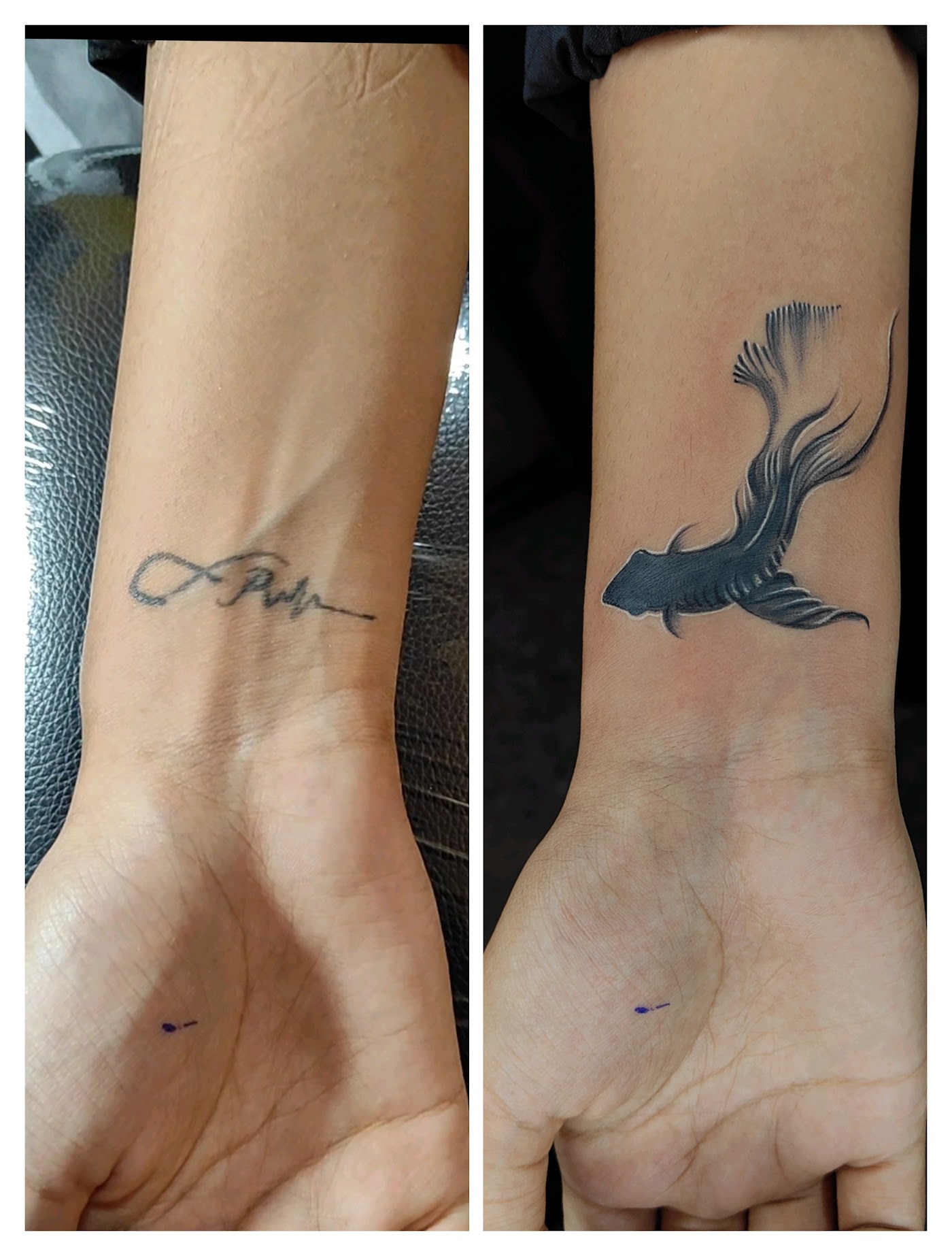 Cover-Up tattoo by KJRB Tattoo Studio, Bengaluru