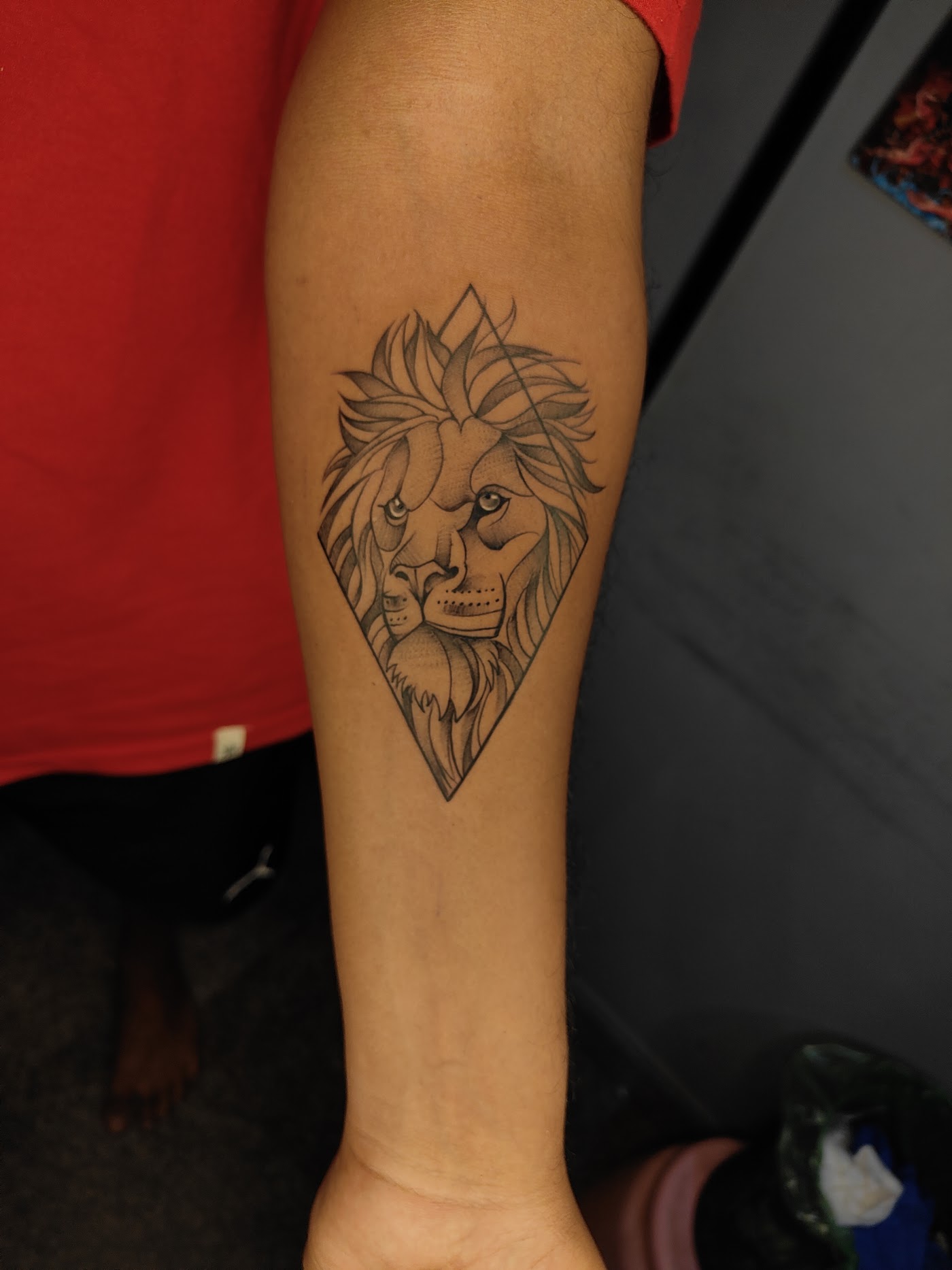 Geometrical tattoo by KJRB Tattoo Studio, Bengaluru