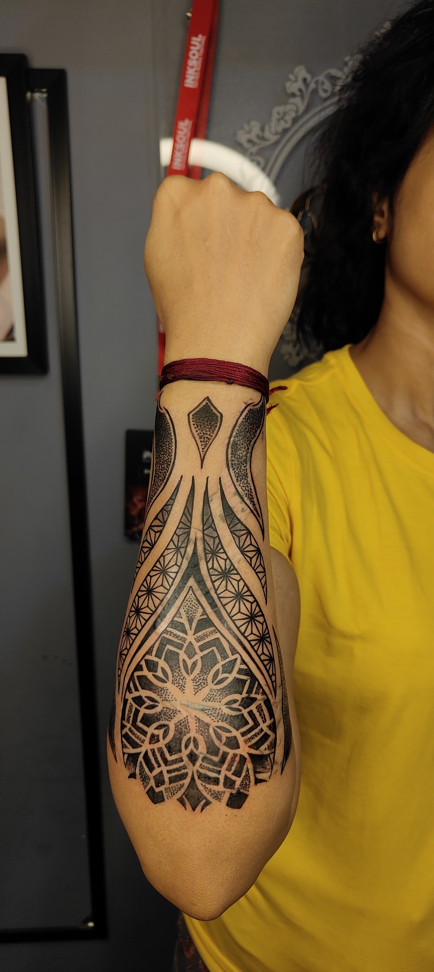Geometrical tattoo by KJRB Tattoo Studio, Bengaluru