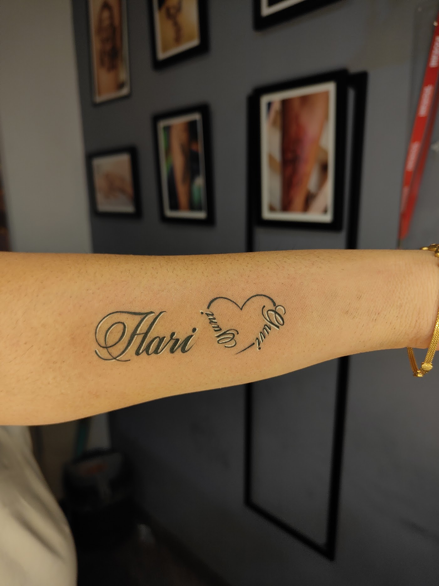 Name tattoo by KJRB Tattoo Studio, Bengaluru