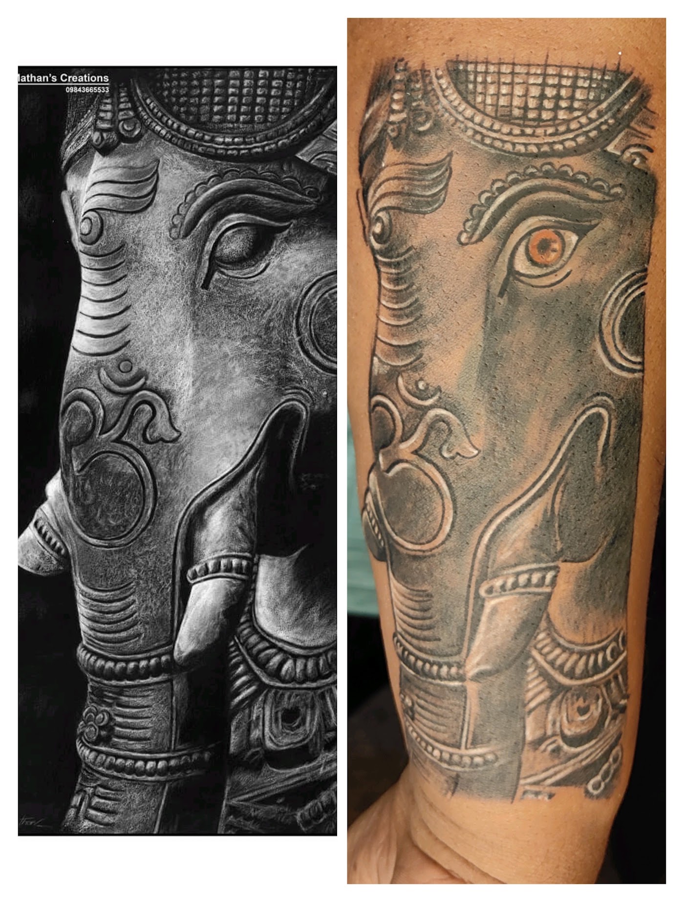 Spiritual tattoo by KJRB Tattoo Studio, Bengaluru