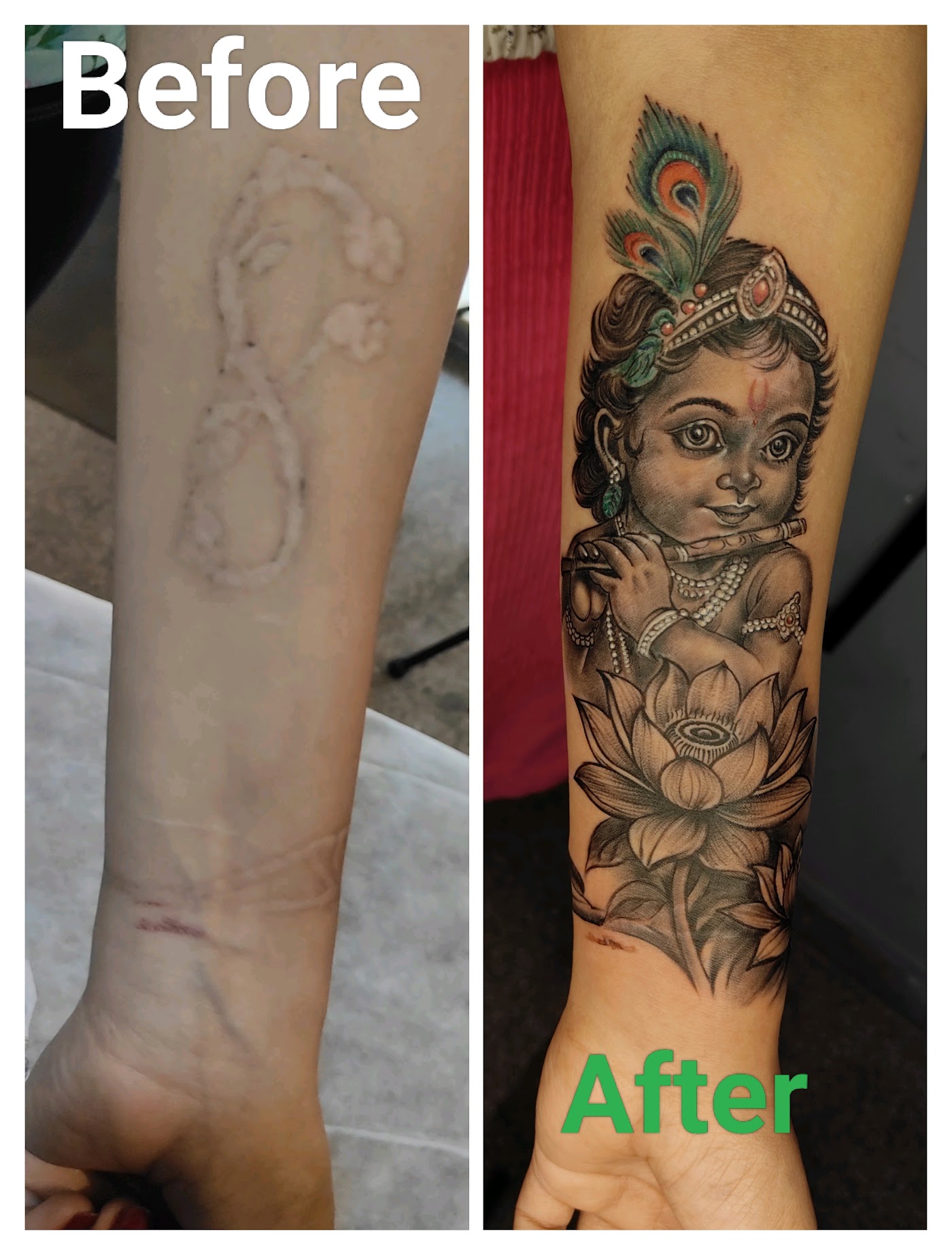 Spiritual tattoo by KJRB Tattoo Studio, Bengaluru